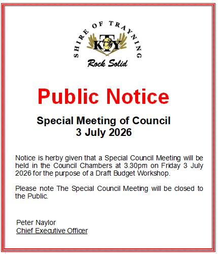 Special Council Meeting 3 July 2026