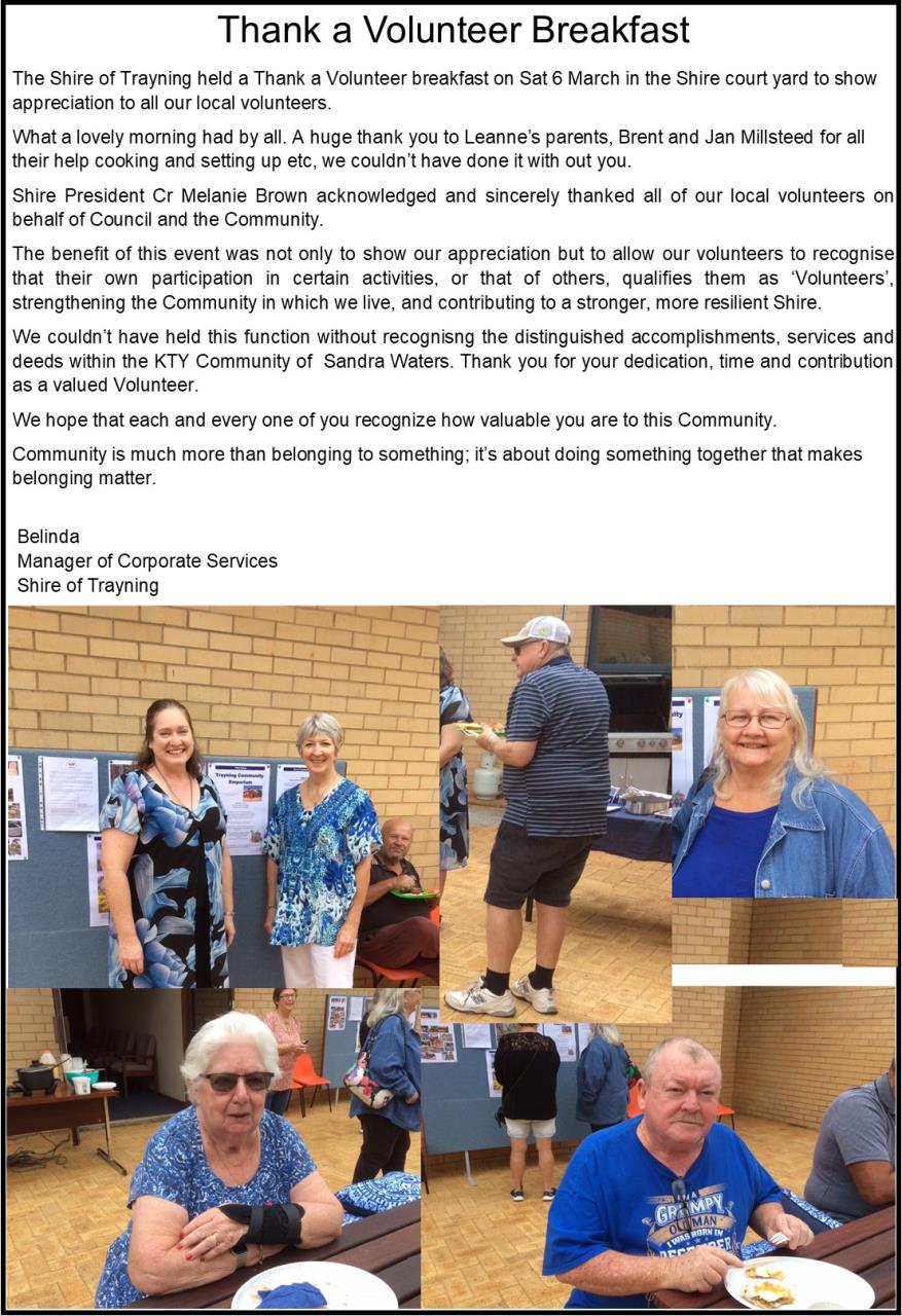 Thank a Volunteer Breakfast