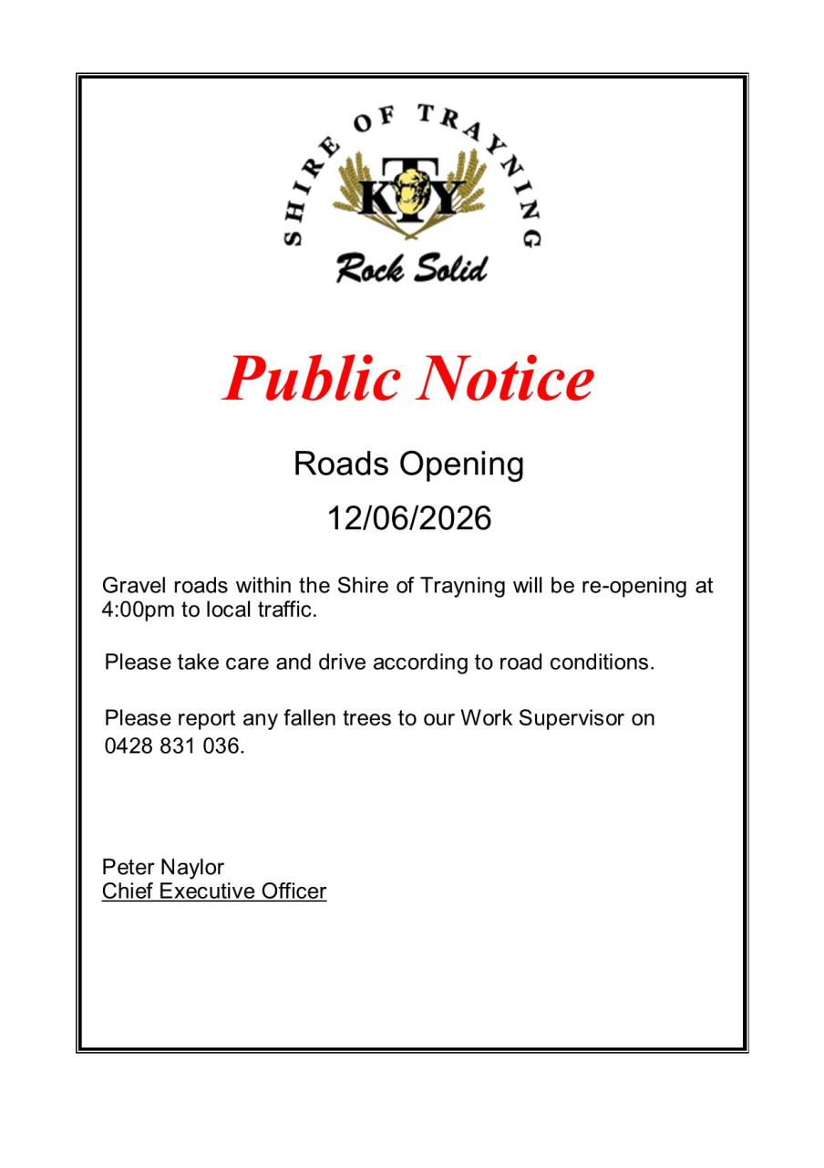 Road Re-open