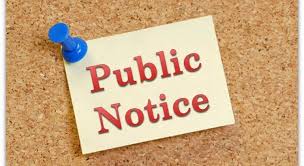 Public Notice -Management of Roadside Vegetation